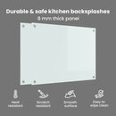 vidaXL Konyhai hátfal 2 pcs Fehér 80 x 60 cm edzett üveg