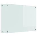 vidaXL Konyhai splashback 2 pcs Fehér 80 x 60 cm edzett üveg