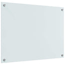 vidaXL Konyhai splashback 2 pcs Fehér 80 x 60 cm edzett üveg