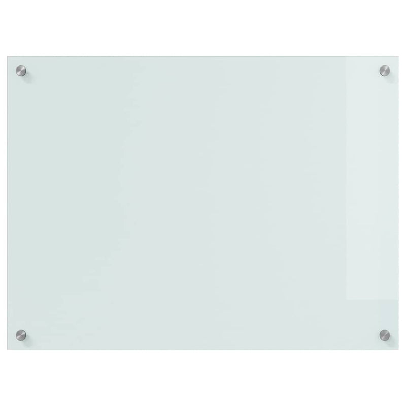 vidaXL Konyhai splashback Fehér 80 x 60 x 0.8 cm edzett üveg