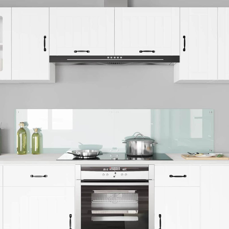 vidaXL Konyhai splashback Fehér 90 x 40 x 0.8 cm edzett üveg