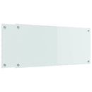 vidaXL Konyhai splashback 2 pcs Fehér 90 x 40 cm edzett üveg