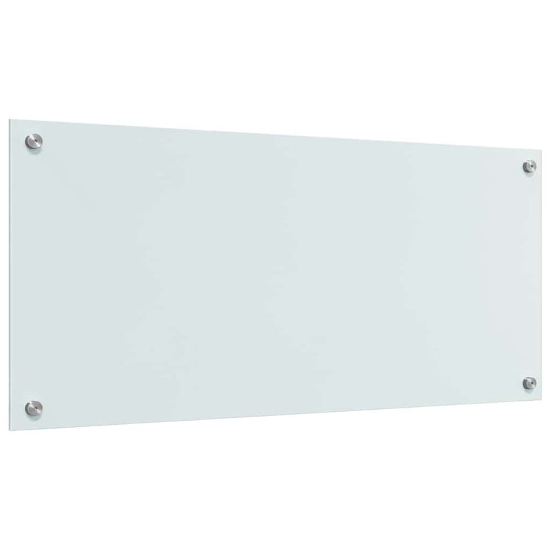 vidaXL Konyhai splashback Fehér 90 x 40 x 0.8 cm edzett üveg