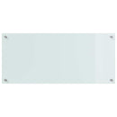 vidaXL Konyhai splashback 2 pcs Fehér 90 x 40 cm edzett üveg