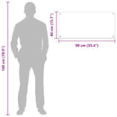 vidaXL Konyhai splashback 2 pcs Fehér 90 x 40 cm edzett üveg