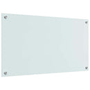 vidaXL Konyhai splashback 2 pcs Fehér 90 x 50 cm edzett üveg