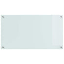 vidaXL Konyhai splashback 2 pcs Fehér 90 x 50 cm edzett üveg