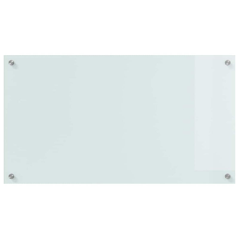 vidaXL Konyhai splashback Fehér 90 x 50 x 0.8 cm edzett üveg