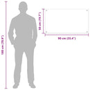 vidaXL Konyhai splashback 2 pcs Fehér 90 x 50 cm edzett üveg