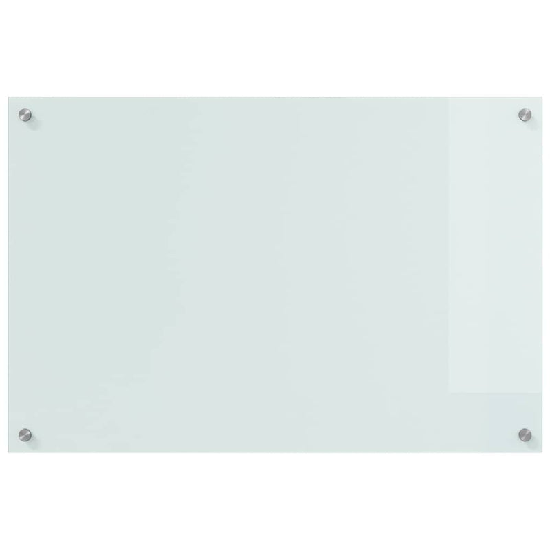 vidaXL Konyhai splashback Fehér 90 x 60 x 0.8 cm edzett üveg