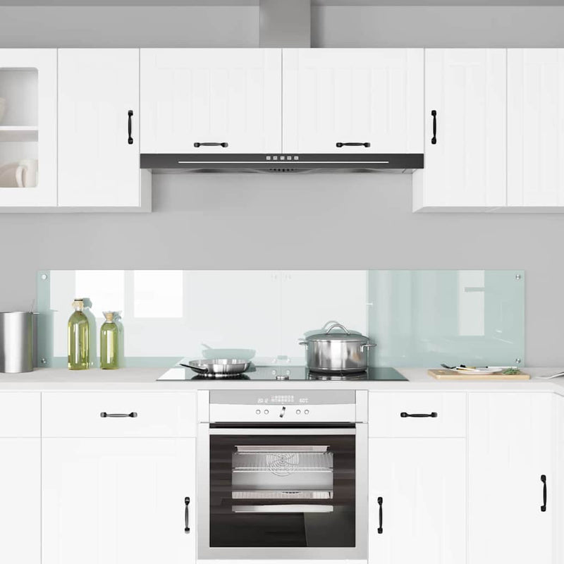 vidaXL Konyhai splashback Fehér 100 x 40 x 0.8 cm edzett üveg