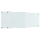 vidaXL Konyhai splashback 2 pcs Fehér 100 x 40 cm edzett üveg