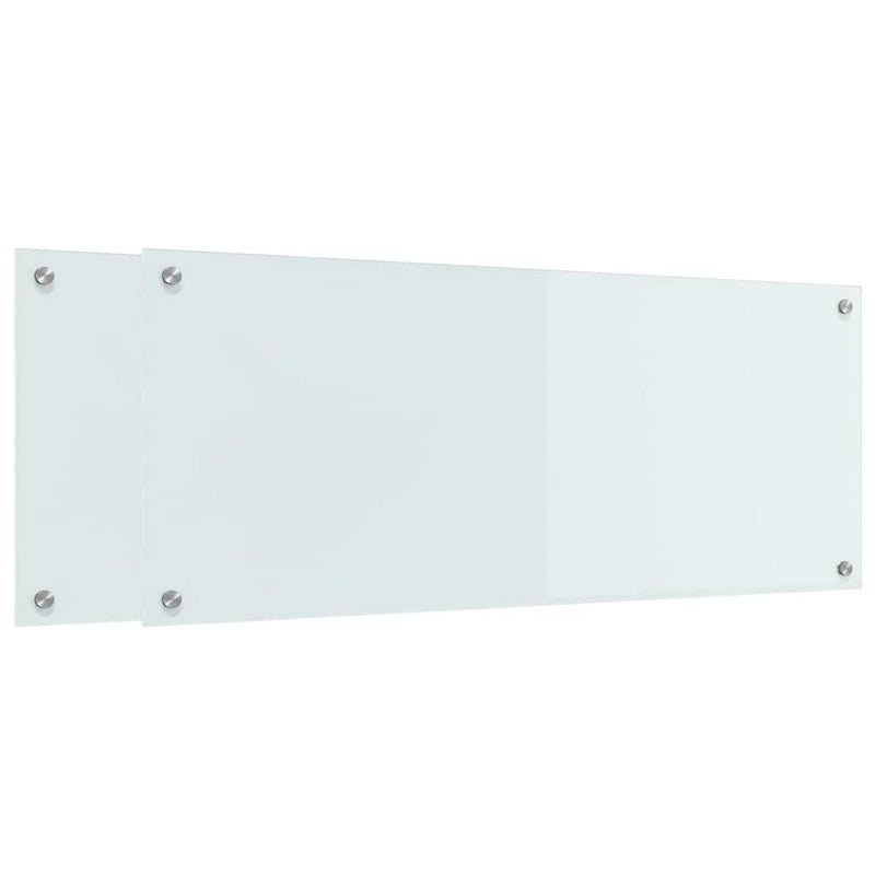 vidaXL Konyhai splashback Fehér 100 x 40 x 0.8 cm edzett üveg