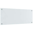 vidaXL Konyhai splashback 2 pcs Fehér 100 x 40 cm edzett üveg