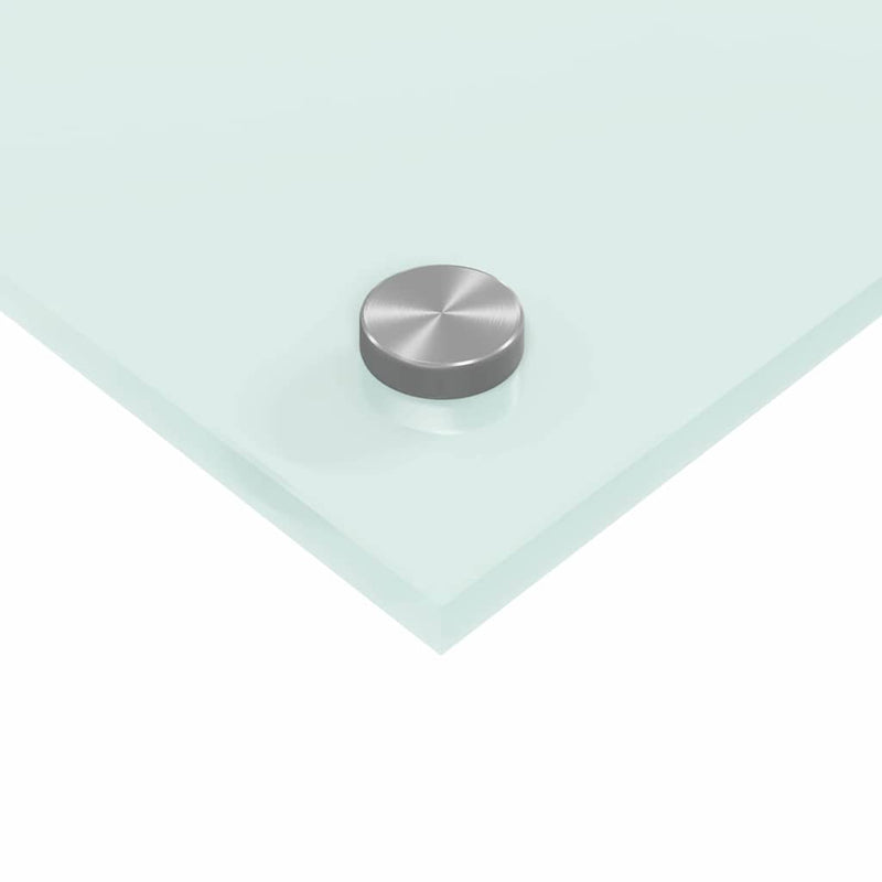 vidaXL Konyhai splashback Fehér 100 x 50 x 0,8 cm edzett üveg