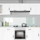 vidaXL Konyhai splashback 2 pcs Fehér 100 x 50 cm edzett üveg