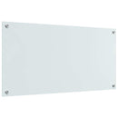 vidaXL Konyhai splashback 2 pcs Fehér 100 x 50 cm edzett üveg