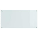 vidaXL Konyhai splashback 2 pcs Fehér 100 x 50 cm edzett üveg