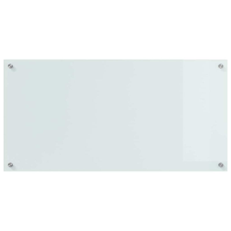 vidaXL Konyhai splashback Fehér 100 x 50 x 0,8 cm edzett üveg
