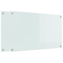 vidaXL Konyhai splashback 2 pcs Fehér 100 x 60 cm edzett üveg