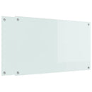 vidaXL Konyhai hátfal 2 pcs Fehér 100 x 60 cm edzett üveg