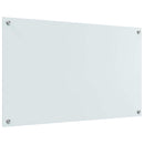 vidaXL Konyhai splashback 2 pcs Fehér 100 x 60 cm edzett üveg