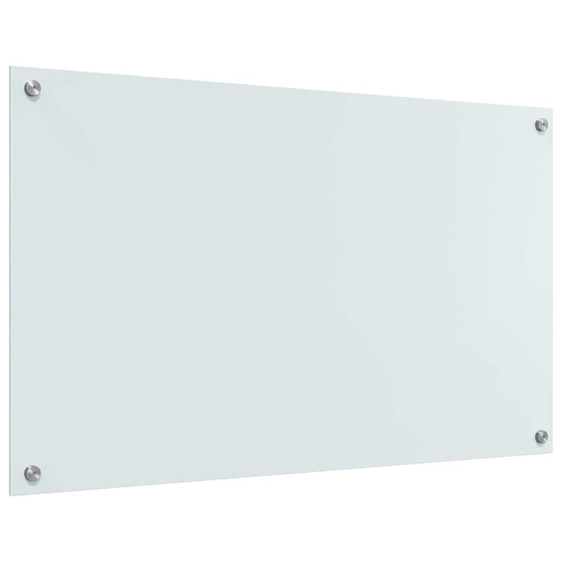 vidaXL Konyhai splashback Fehér 100 x 60 x 0.8 cm edzett üveg