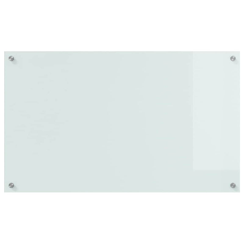 vidaXL Konyhai splashback Fehér 100 x 60 x 0.8 cm edzett üveg