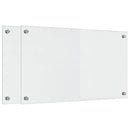 vidaXL Konyhai splashback 2 pcs Átlátszó 70 x 40 cm edzett üveg