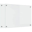 vidaXL Konyhai splashback 2 pcs Átlátszó 70 x 50 cm edzett üveg