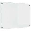 vidaXL Konyhai splashback 2 pcs Átlátszó 70 x 50 cm edzett üveg