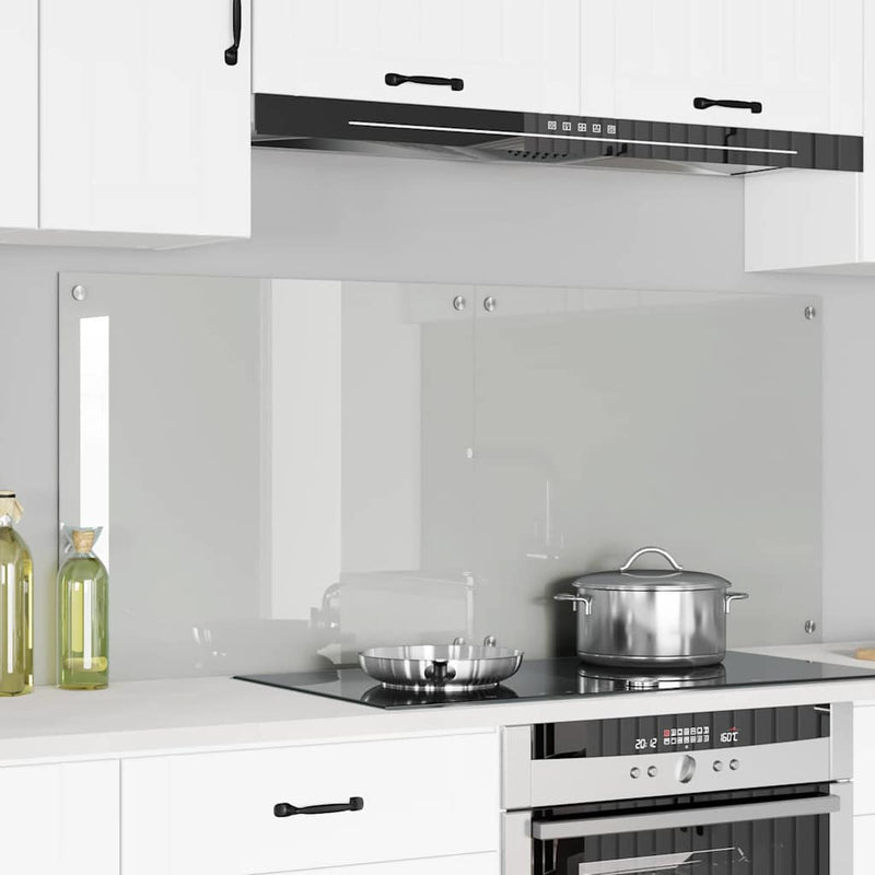 vidaXL Konyhai splashback Átlátszó 70 x 60 x 0.8 cm edzett üveg