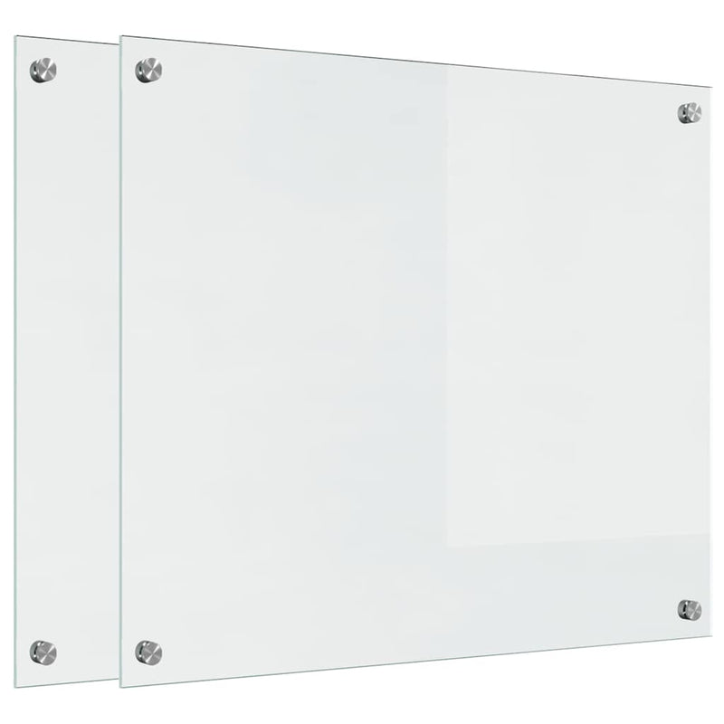 vidaXL Konyhai splashback Átlátszó 70 x 60 x 0.8 cm edzett üveg