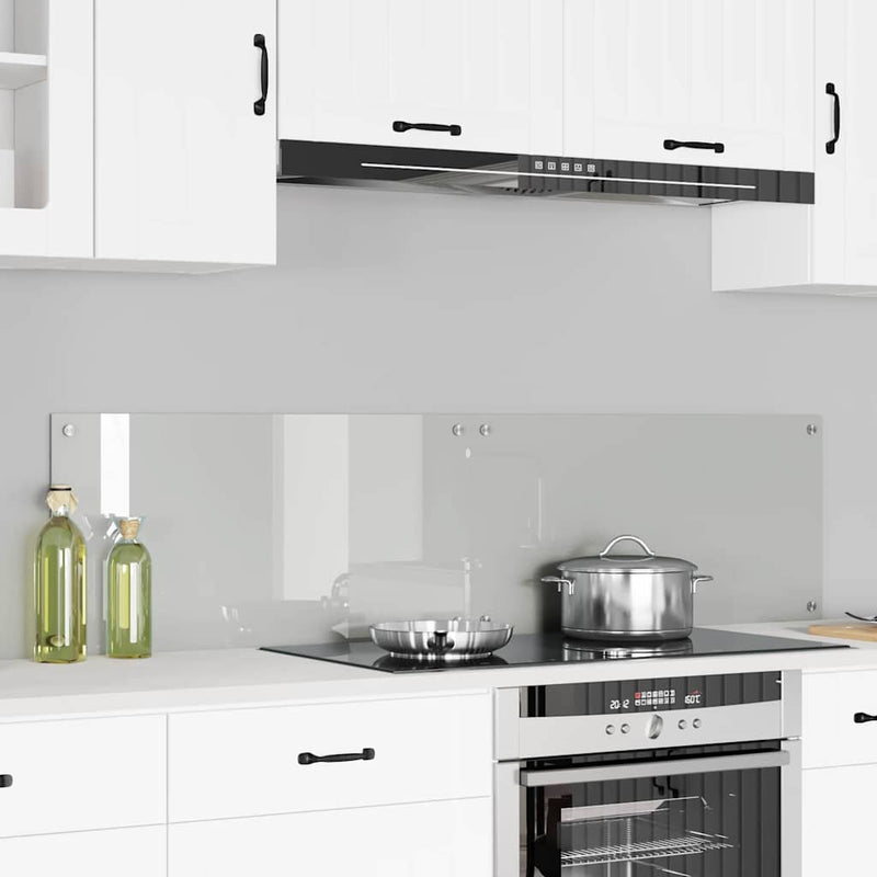 vidaXL Konyhai splashback Átlátszó 80 x 40 x 0.8 cm edzett üveg
