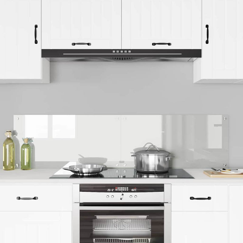 vidaXL Konyhai splashback Átlátszó 80 x 40 x 0.8 cm edzett üveg