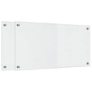 vidaXL Konyhai hátfal 2 pcs Átlátszó 80 x 40 cm edzett üveg