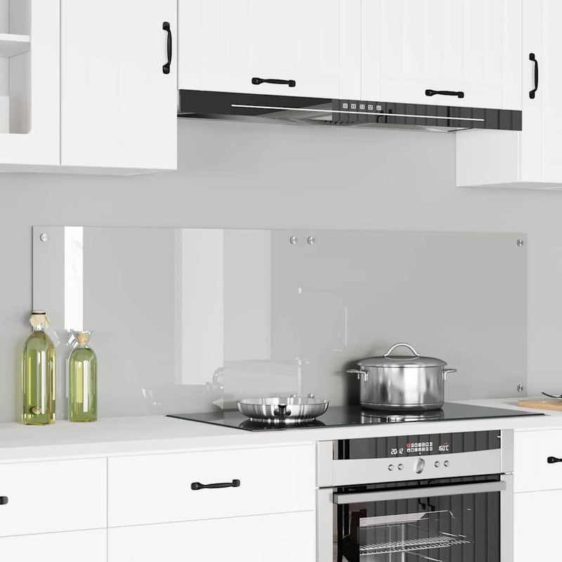 vidaXL Konyhai splashback Átlátszó 80 x 50 x 0.8 cm edzett üveg