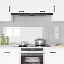 vidaXL Konyhai splashback 2 pcs Átlátszó 80 x 50 cm edzett üveg