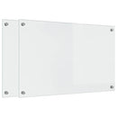 vidaXL Konyhai splashback 2 pcs Átlátszó 80 x 50 cm edzett üveg