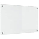 vidaXL Konyhai splashback 2 pcs Átlátszó 80 x 50 cm edzett üveg