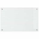 vidaXL Konyhai splashback 2 pcs Átlátszó 80 x 50 cm edzett üveg