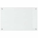 vidaXL Konyhai hátfal 2 pcs Átlátszó 80 x 50 cm edzett üveg
