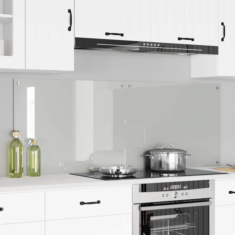 vidaXL Konyhai splashback Átlátszó 80 x 60 x 0.8 cm edzett üveg