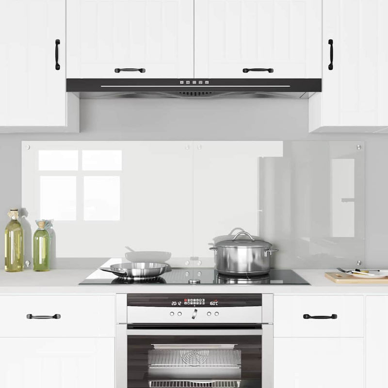 vidaXL Konyhai splashback Átlátszó 80 x 60 x 0.8 cm edzett üveg