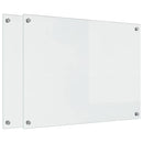 vidaXL Konyhai splashback 2 pcs Átlátszó 80 x 60 cm edzett üveg