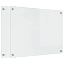 vidaXL Konyhai hátfal 2 pcs Átlátszó 80 x 60 cm edzett üveg