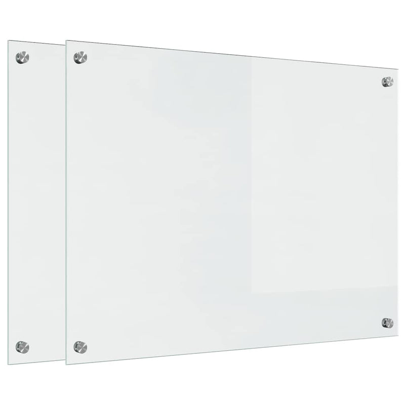 vidaXL Konyhai splashback Átlátszó 80 x 60 x 0.8 cm edzett üveg