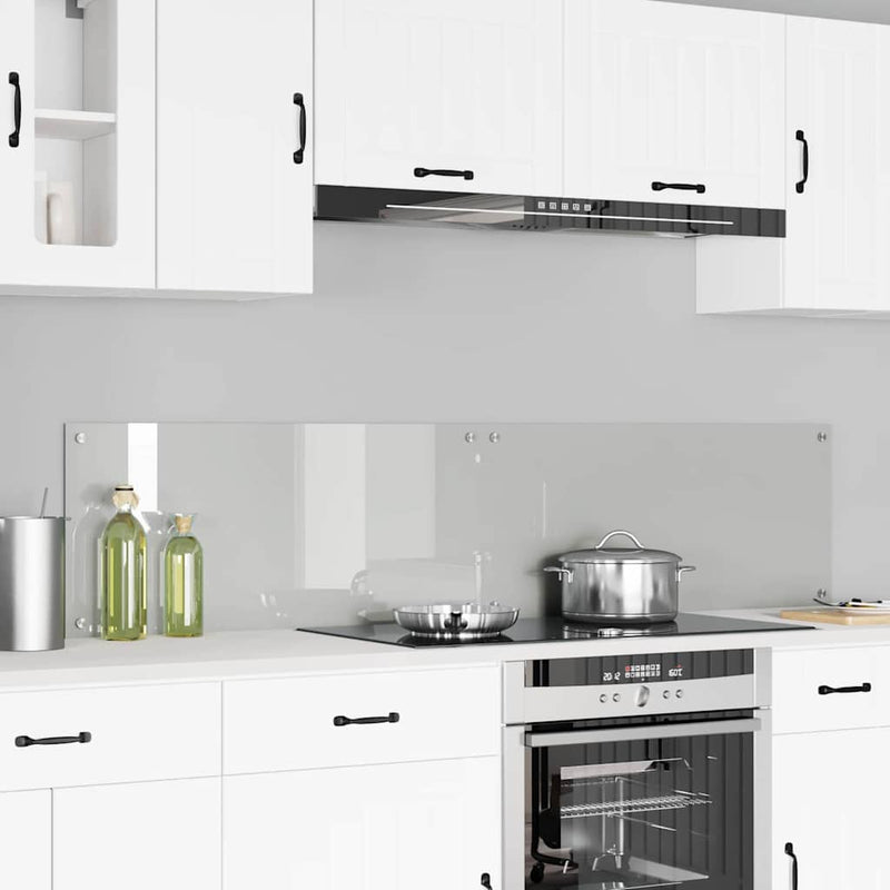 vidaXL Konyhai splashback Átlátszó 90 x 40 x 0.8 cm edzett üveg