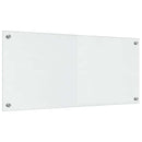 vidaXL Konyhai hátfal 2 pcs Átlátszó 90 x 40 cm edzett üveg