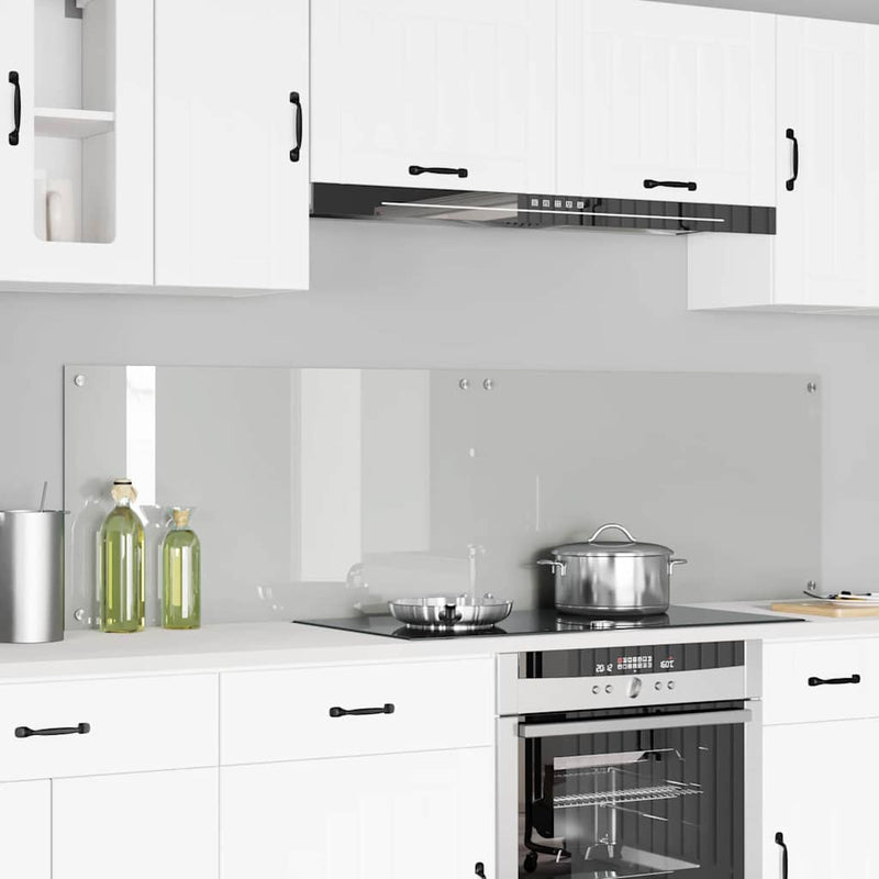 vidaXL Konyhai splashback Átlátszó 90 x 50 x 0.8 cm edzett üveg